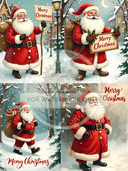 DIGITAL IMAGE: Santa Says Instant Download - Decoupage Central