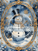 DIGITAL IMAGE SET : BUSTED Snowman Set (2 pages including a main design/ background) - Decoupage Central