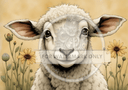 DIGITAL IMAGE: Sheep Closeup - Decoupage Central
