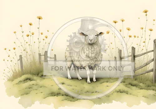 DIGITAL IMAGE: Sheep on the Farm - Decoupage Central