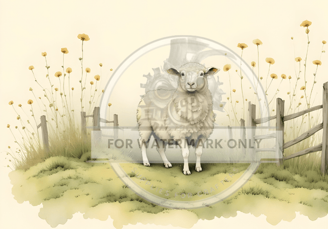 DIGITAL IMAGE: Sheep on the Farm - Decoupage Central