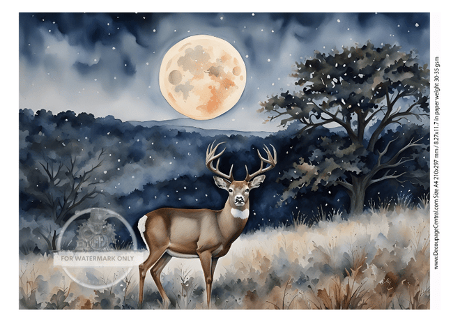 DIGITAL IMAGE: The Buck Instant Download - Decoupage Central