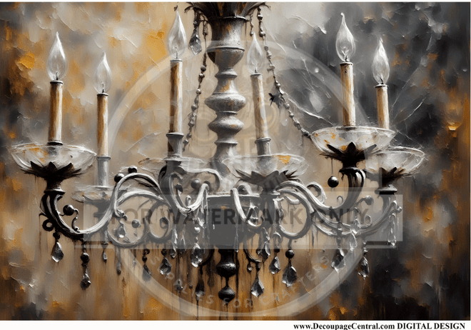 DIGITAL IMAGE: The Chandelier - Decoupage Central