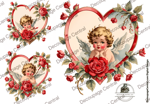 DIGITAL IMAGE: Vintage Valentine - Decoupage Central