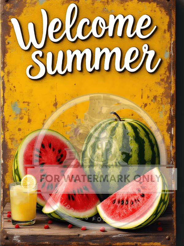 DIGITAL IMAGE: Welcome Summer Watermelon - Decoupage Central