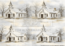 DIGITAL IMAGE: Winter Chapel - Decoupage Central