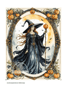 DIGITAL IMAGE: Witch Instant Download - Decoupage Central