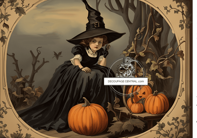 DIGITAL IMAGE: Witchy . Instant Download - Decoupage Central
