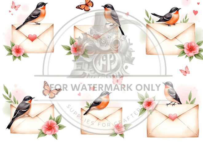 DIGITAL IMAGE:Happy Mail - Decoupage Central