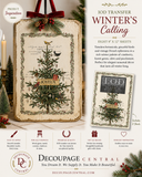 IOD Winter's Calling LIMITED EDITION Rub on Transfer 12" x 8" Pad