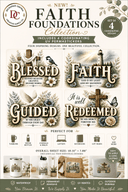 Faith Foundations Collection: Includes 4 Coordinating UV PermaStickers 10.51 in x 7.88 in - Decoupage Central