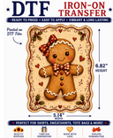 Gingerbread Trio Iron On DTF Tranfers: SET OF 3 - Decoupage Central
