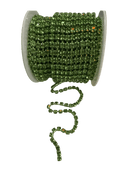 Green Rhinestone Chain – SS16 Crystal Trim (10 Yard Roll) - Decoupage Central