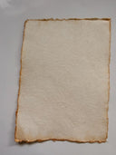 Handmade Cotton 5" x 7" Rag & Recycled paper with fluffy deckle edges - Decoupage Central