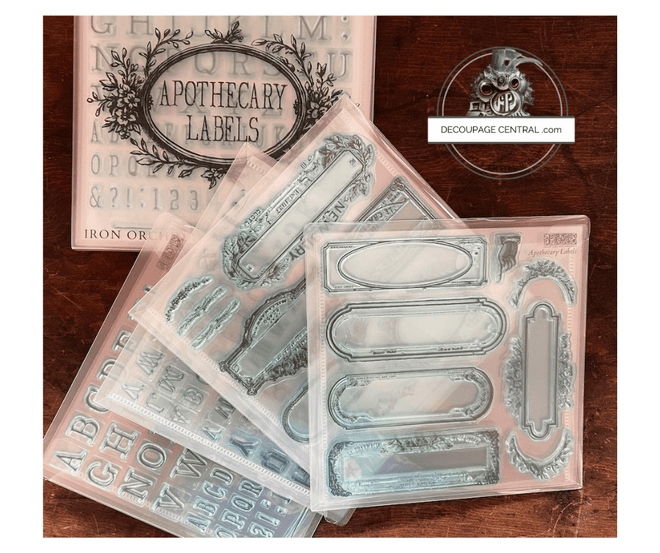 IOD Apothecary Stamp Collection 6"x 6" with cases MUST HAVE! - Decoupage Central