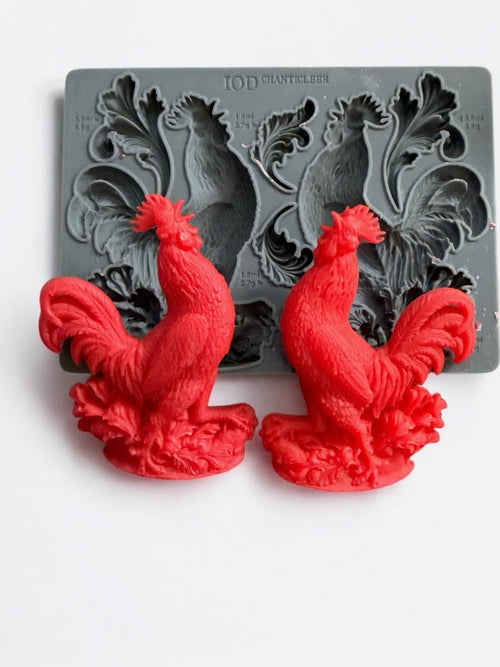 IOD Chanticleer Silicone Mould, 6" x 10" - Decoupage Central