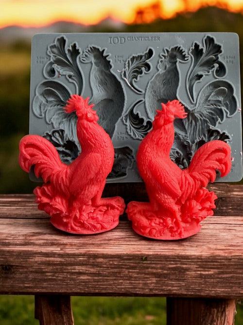 IOD Chanticleer Silicone Mould, 6" x 10" - Decoupage Central