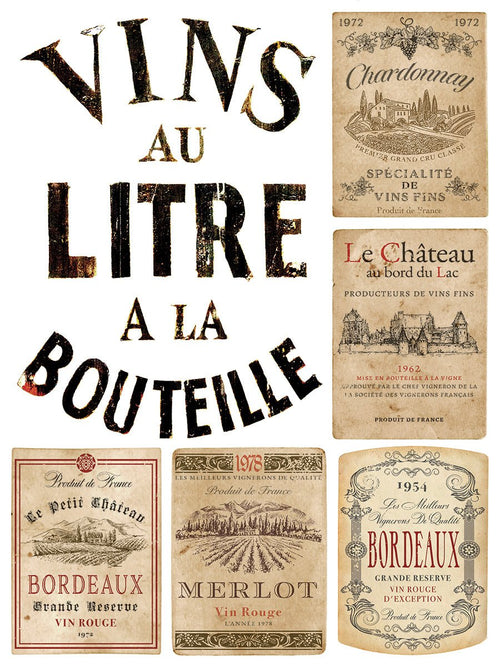 IOD CHEERS Rub on Transfer 12" x16" Retired - Decoupage Central