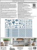 IOD Delft Traditions AZURE, Paint Inlays 12" x16" Pad, 8 pages - Decoupage Central