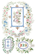 IOD Emily Clare Transfer , Rub on Transfer 12" x 8" Pad - Decoupage Central