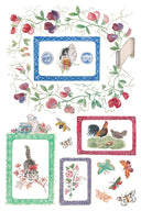 IOD Emily Clare Transfer , Rub on Transfer 12" x 8" Pad - Decoupage Central
