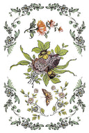 IOD Fairytale Florals , Rub on Transfer 12" x 8" Pad. - Decoupage Central