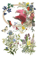 IOD Flora Greco Transfer , Rub on Transfer 12" x 8" Pad - Decoupage Central