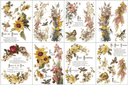 IOD Flowers by the Poets , Rub on Transfer 12" x16" Pad, 8 pages - Decoupage Central