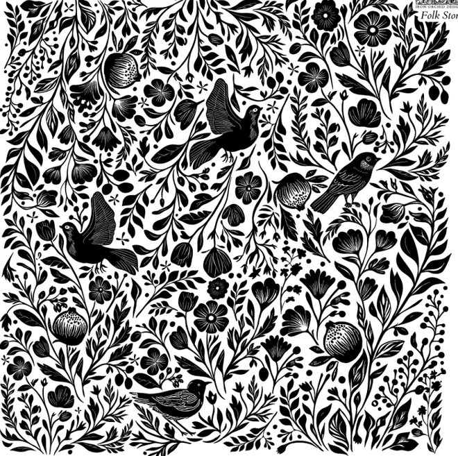 IOD Folkstory Stamp Collection 12"x 12" - Decoupage Central