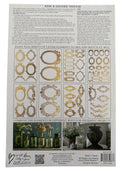 IOD GILDED GOLD FOIL Transfer Petits Ornements, Rub on Transfer 8" x12" Pad - Decoupage Central