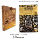 IOD GILDED Gold & Siliver FOIL Transfer Athenaeum, Rub on Transfer 8" x12" Pad - Decoupage Central