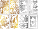 IOD GILDED Gold & Siliver FOIL Transfer Athenaeum, Rub on Transfer 8" x12" Pad - Decoupage Central