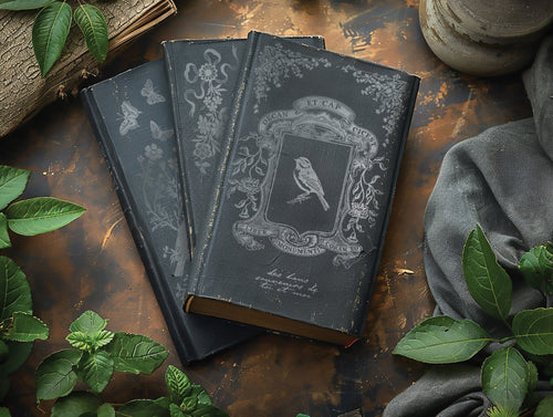 IOD GILDED Gold & Siliver FOIL Transfer Papillon, Rub on Transfer 8" x12" Pad - Decoupage Central