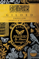 IOD GILDED Gold & Siliver FOIL Transfer Papillon, Rub on Transfer 8" x12" Pad - Decoupage Central