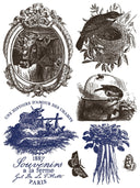 IOD Hameau De La Reine Paint Inlays 12" x16" Pad, 8 pages LIMITED EDITION - Decoupage Central