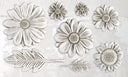IOD He Loves Me Silicone Mould, 6" x 10", flower mould - Decoupage Central