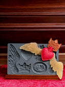 IOD Heraldry Silicone Mould, 6" x 10" - Decoupage Central
