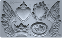 IOD Heraldry Silicone Mould, 6" x 10" - Decoupage Central
