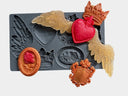 IOD Heraldry Silicone Mould, 6" x 10" - Decoupage Central