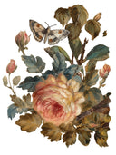 IOD JOIE DES ROSES, Rub on Transfer 12" x16" Pad, 8 pages - Decoupage Central