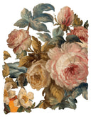 IOD JOIE DES ROSES, Rub on Transfer 12" x16" Pad, 8 pages - Decoupage Central