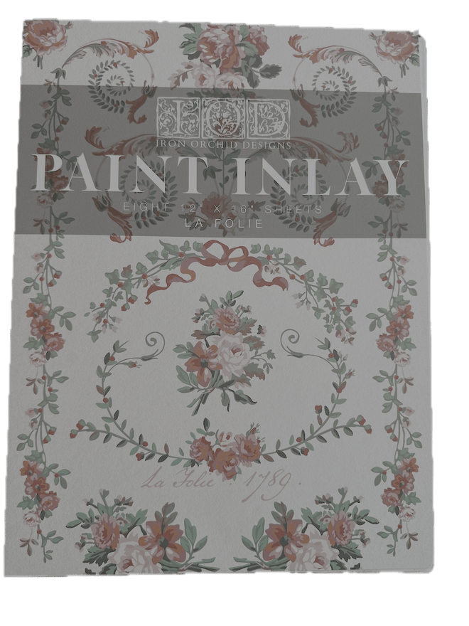IOD La Foilie, Paint Inlays 12" x16" Pad, 8 pages LIMITED EDITION - Decoupage Central