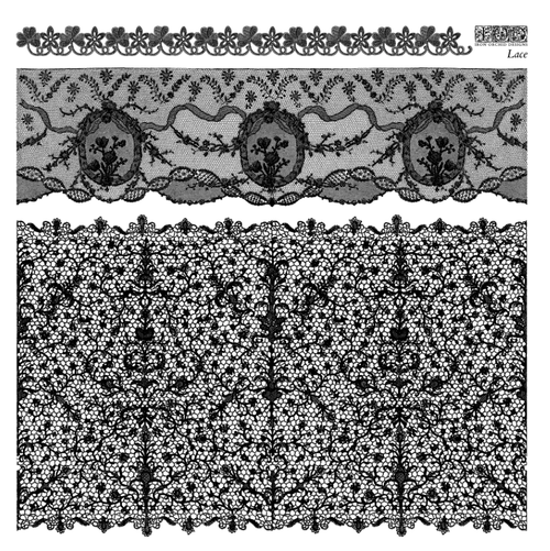 IOD Lace Stamp 12"x 12" - Decoupage Central