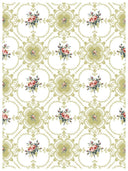 IOD Lattice Rose, Paint Inlays 12" x16" Pad, 8 pages - Decoupage Central