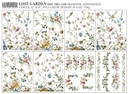 IOD Lost Garden , Rub on Transfer 12" x16" Pad, 8 pages - Decoupage Central