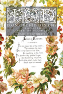 IOD LOVER OF FLOWERS, Rub on Transfer 12" x8" Pad. - Decoupage Central