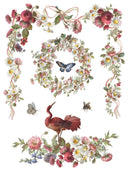 IOD Madeline , Rub on Transfer 12" x16" Pad, 8 pages - Decoupage Central