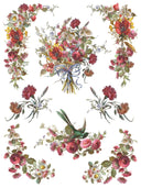 IOD Madeline , Rub on Transfer 12" x16" Pad, 8 pages - Decoupage Central