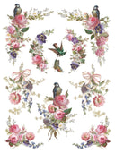 IOD Madeline , Rub on Transfer 12" x16" Pad, 8 pages - Decoupage Central