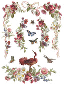 IOD Madeline , Rub on Transfer 12" x16" Pad, 8 pages - Decoupage Central